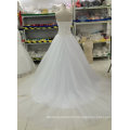 New Bead/Pearl/Rhinestone/Crystal Wedding Dresses with Tulle Train